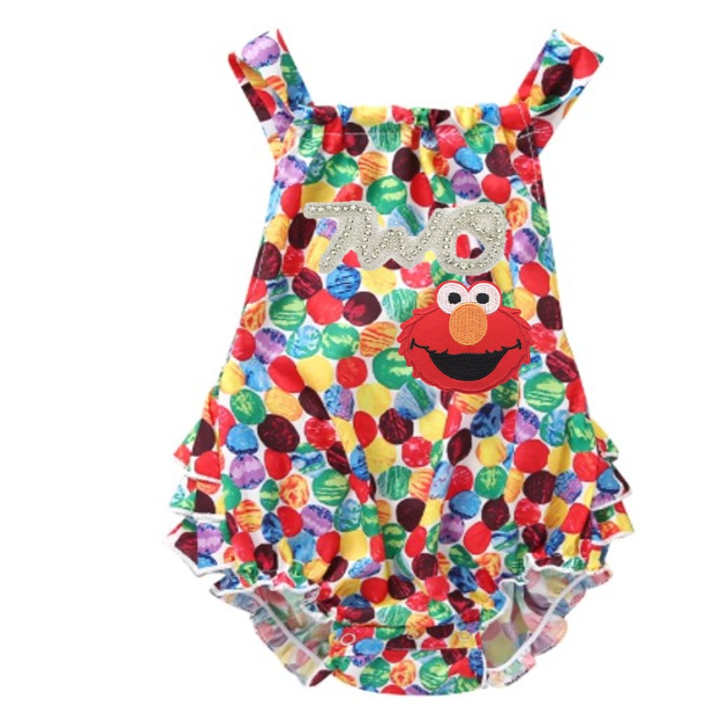 Elmo Dress Sesame Street Birthday Elmo Romper Elmo Clothes Dress Elmo Outfit